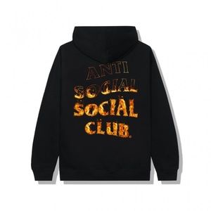 A fire inside black hoodie